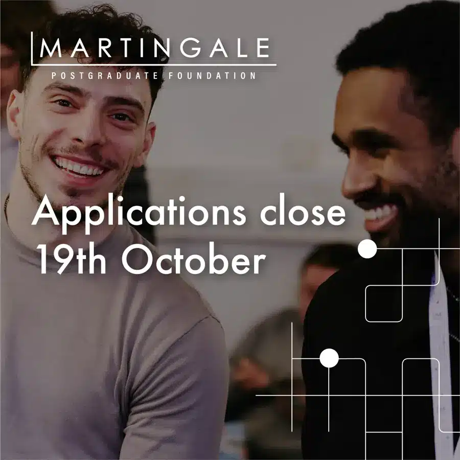 Martingale social ad reading Applications close 19th October