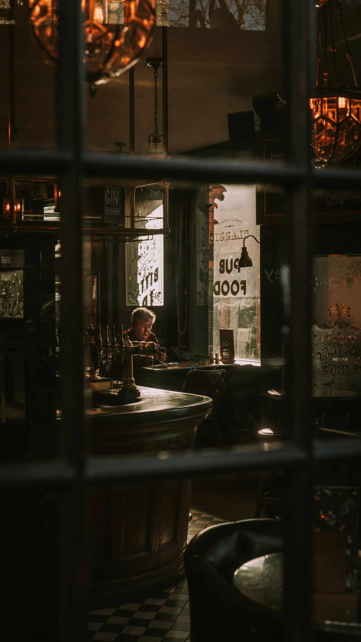 A bar interior representing the hospitality on-trade audience B2B campaigns need to reach