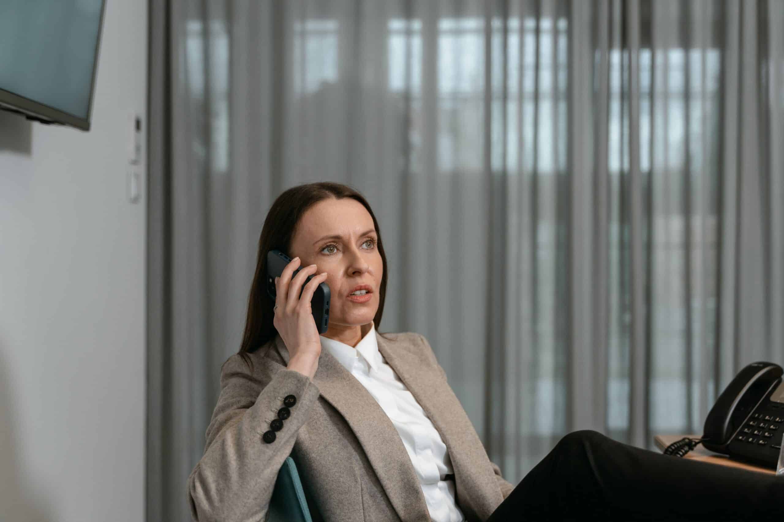 A briefed spokesperson taking a phone call during the first 24 hours of a crisis response